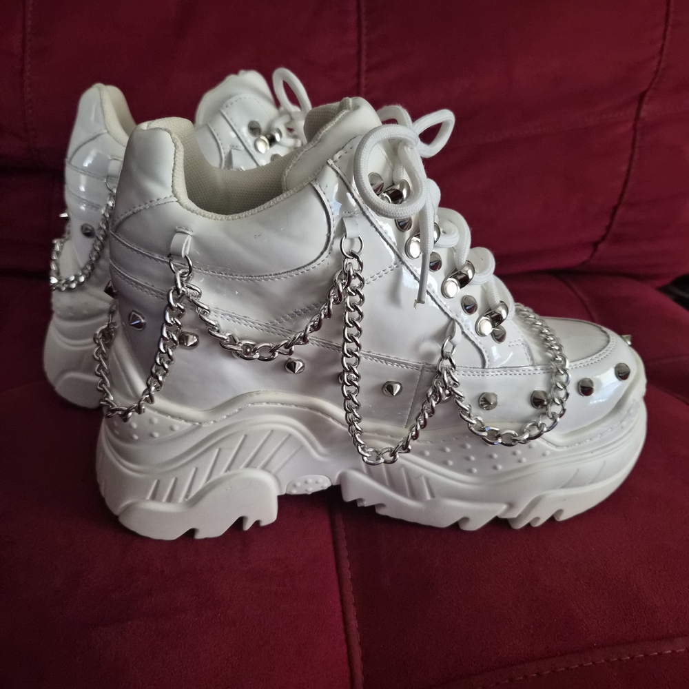 (SOLD)DollsKill WTF Anthony Wang Space Candy White Chunky Sneakers